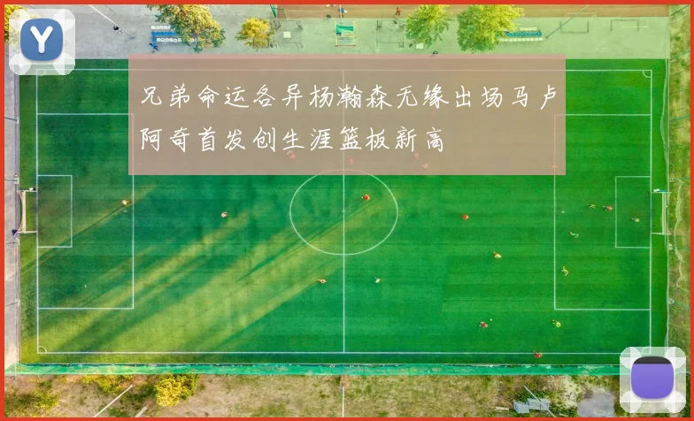兄弟命运各异杨瀚森无缘出场马卢阿奇首发创生涯篮板新高